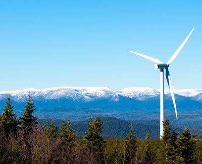 Mount Copper Wind Energy Centre in Quebec