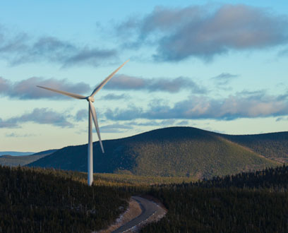 Mount Miller Wind Energy Centre in Quebec