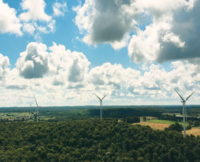 East Durham Wind Energy Centre in Ontario