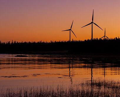 Pubnico Point Wind Energy Centre in Nova Scotia
