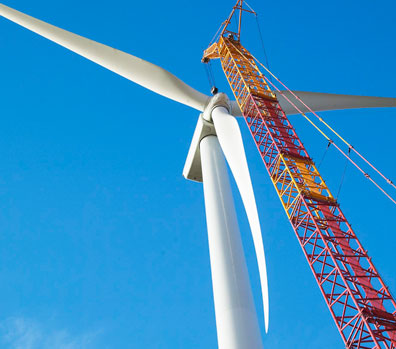 Wind Turbine in construction